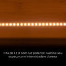 Fita Led Direta 120leds/m Rolo 10m Não Usa Fonte Luz Branco-quente