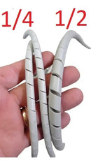 Fapaza Organizador De Cabos Espiral 1/2 polegada com 50 metros cor preto