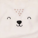 Cobertor Manta Microfibra Bebe C/ Capuz Macio Bichos Cor Creme