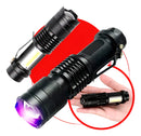 Lanterna LED UV UltraVioleta Commlite Profissional Detecta Nota Dinheiro Falso e Escorpião Luz Forte Ideal Para Segurança Identificação Documentos Cédulas Marcas Ocultas Inspeção Doméstica