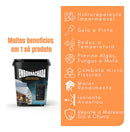 Tinta Emborrachada Masterfix 4kg Impermeável Flexível Acabamento Fosco Cor Branco 3.6 L