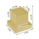 Acabamento De Registro Quadrado Dourado De Metal Padrão Deca Dourado Brilhante