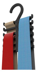 Kit 2 Cabide Porta Gravata Cinto Organizador Pendurar Cor Preto