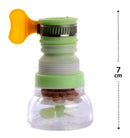 Bico Torneira Arejador Giratório 360° Prolongador Flexivel Azul-celeste Silicone + Plástico