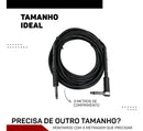 Cabo P10 P10 Mono 90º Graus Violão Guitarra Baixo 3m Metros