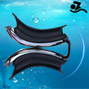 Óculos Natação Hero Band Mergulho Piscina Sport Profissional Com Touca Cor Preto Espelhado