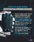 Luva Meio Dedo Ciclismo Bicicleta Bike Masculina Femi Rosa XGG