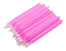 Kit 100 Aplicador Microbrush Bastão Fino Extensão De Cílios Alongamento Cílio Microcerdas
