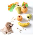 Brinquedo Pet Interativo Recheável Cachorro Pera Geométrica Cor Banana