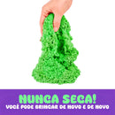 Areia Mágia De Modelar Brinquedo Massa + Moldes Castelo 300g