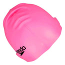 Touca Natação Speedo Flat Lisa Proteção Água Silicone Cor Rosa