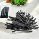 Kit 12 Presilha Clip Jacaré Prendedor De Cabelo Bico D Pato Cor Preto