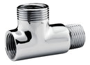 Adaptador Tee T Maquina Lavar Tanque 1/2x3/4 Latão Cromado