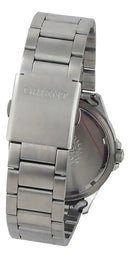 Relógio de pulso Orient MBSS1155A com corria de aço inoxidável cor prata fondo azul-escuro