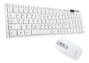 Kit de teclado e mouse sem fio Português Brasil ABNT2 de cor BRANCO