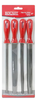 Jogo De Lima Murça 8 Pol 200mm Com 4 Peças Rocast