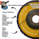 Kit 3 Strip Disc Removedor De Tintas Fundos E Vernizes 115mm x 22mm Cor Roxo