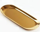 Bandeja Aço Inox Dourada Alta Durabilidade