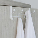 Organizador Para Porta e Parede com 8 Ganchos Facility Branco