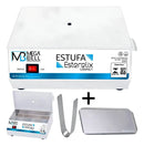 Estufa Manicure Esterilizadora Alicates Unha + Kit Mega Bell Cor Branco