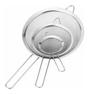 Jogo 3 Peneiras Aço Inox Luxo Pmg Utensílios De Cozinha Kit