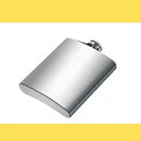 Cantil Inox Frasco 230ml Garrafa Whiskeira Whisky Bolso Bar Cor Prateado