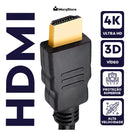 Cabo HDMI 5m Gold Ultra High Speed 4K 120Hz Blindado Full HD 3D Premium Marqs Home Compatível com PS5 TV Smart Projetor PC