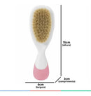 Kit Pente E Escova Natura Para Bebê +0 Meses Chicco Cor Rosa