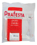 Prato Acrílico Quadrado Bolo Sobremesa 15cm 20 Unidades Cor Cristal