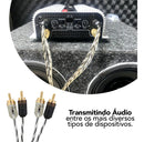 Cabo Rca Taramps 5 Metros 5m 500cm Estereo Banhado A Ouro Double Injetado Stereo Som Automotivo