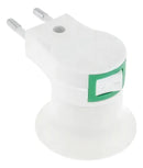 Soquete Bocal E27 Adaptador Lâmpada Tomada Liga E Desliga Cor Branco