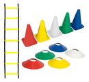 Kit Funcional Agilidade 5 Chapéus + 5 Cones e Escada Para Treino Completo