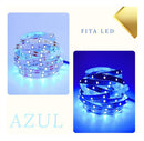 Fita Led Azul Fonte 5 Metros Dupla Face S/ Silicone 2835 Tensão de operação