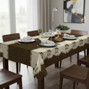 Toalha De Mesa 6 Lugares Retangular Rústica Luxo 1,4 Talheres