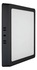 Plafon Painel Led Sobrepor Quadrado Preto 18w 22x22 6500k