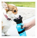 Bebedouro garrafa Pet Aqua Dog 500ml portátil garrafa cães e gatos cor azul