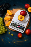 Balança Digital De Precisão Cozinha 0 A 10 Kg Profissional E Uso Domestico Nutricional Para Pesar Alimentos Ou Confeitaria Comida Cor Branco Marca Davely