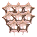 20 Balão Metalizado 10 Polegadas 22cm  Estrela Rose Gold