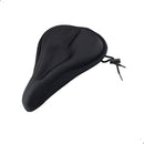 Capa Gel Banco Pedal Pulse Selim Assento Bike Almofada Forro Ajustável Regulável Anatômica Ciclismo Bicicleta Spinning Bmx Cor Preto