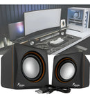 Caixa Caixinha De Som Para Computador Notebook Pc 6w Usb P2 HAIXIA