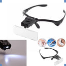 Lupa Estética De Cabeça Thevisionaries Óculos Profissional Com Luz Led 5 Lentes De Aumento Dentista Extensionista De Cílios Design Sobrancelha Joalheiro Esteticista Técnico Em Eletrônica Relojoeiro
