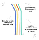 Canudos Infantil Reutilizavel 4un + Escova Limpeza Buba Cor Outro