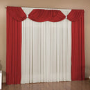 Cortina Malu 3 Metros X2,80 Sala Quarto Janela  Vermelho/Palha