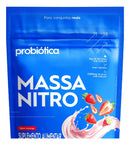Suplemento Em Pó Probiótica Massa Nitro Hipercalórico Sabor Morango Em Refil De 2520l