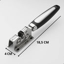 Kit 2 Afiador Amolador De Faca Tesoura Profissional Aço Inox Prateado