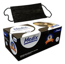 Mascara Descartavel Medix Tripla Preta Com 50 Hospitalar