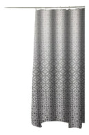 Cortina Box Poliéster Diversas Estamp Degradê Cinza