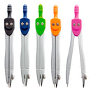 Kit Geométrico Régua, Transferidor, 2 Esquadros + Compasso Cor Sortido