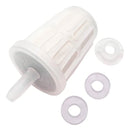 Kit 3 Velas Acquamar Plástica Carvão Ativado Cor Branco