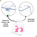 Urna Acrílico Transparente Piramide 20x20x20cm para sorteios - Lepettine